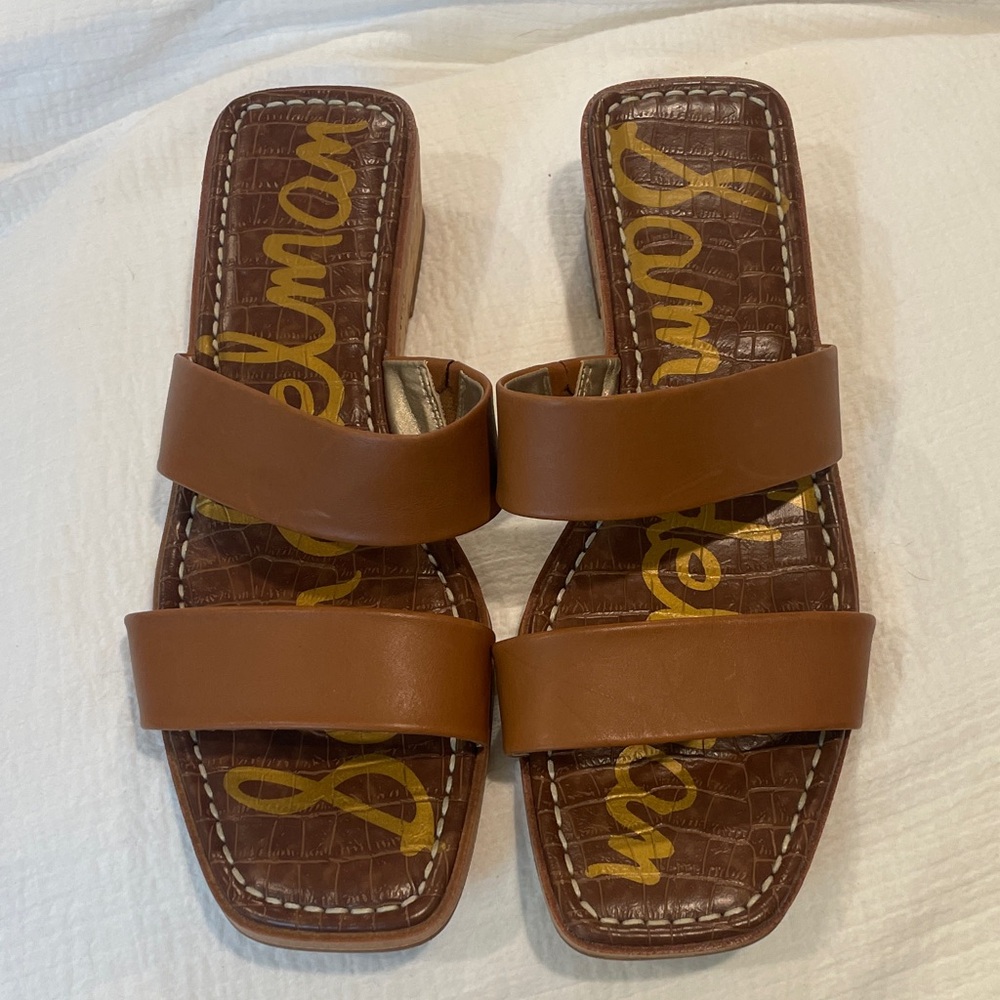 Sam Edelman Vena Wedge Leather Sandals